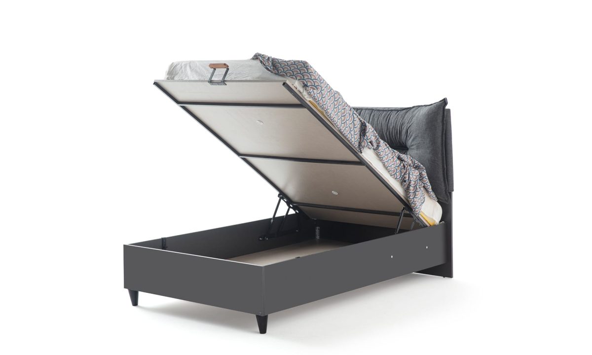 Gray 120*200 Karyola - Bazalı - Görsel 2