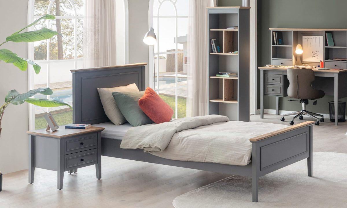 Clark 100*200 Karyola - Bazalı - Görsel 1