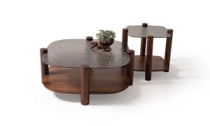 974 Orta Sehpa ( Bronze Fusion Glass )