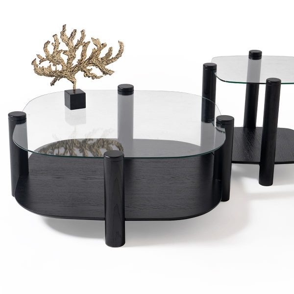 975 Yan Sehpa ( Clear Glass )