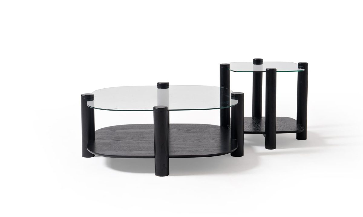 975 Yan Sehpa ( Clear Glass ) - Görsel 6