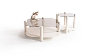 974 Orta Sehpa ( Bronze Glass )