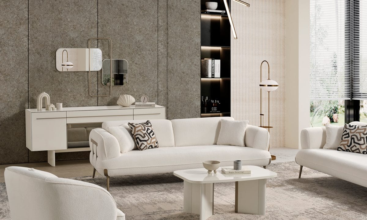 Petra Üçlü Koltuk - Görsel 1