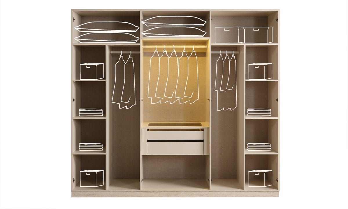 Mona 6 Kapılı Dolap - Görsel 2